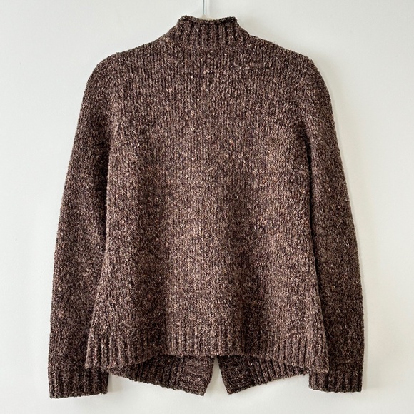 Charter Club Brown Marled Knit Button Cardigan - Picture 12 of 16